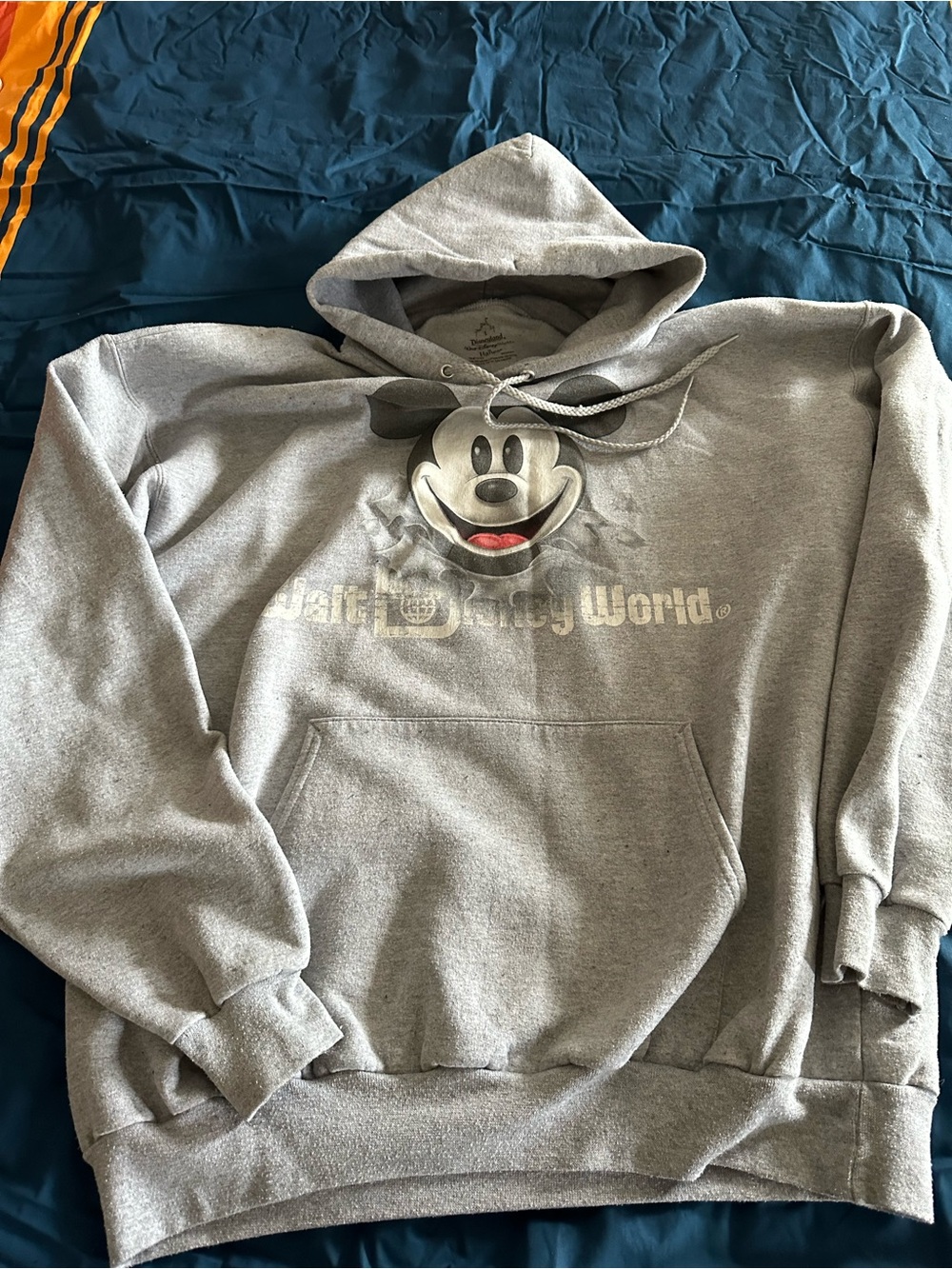Disney Mickey Mouse Gray Men's Zip-Up Hoodie
